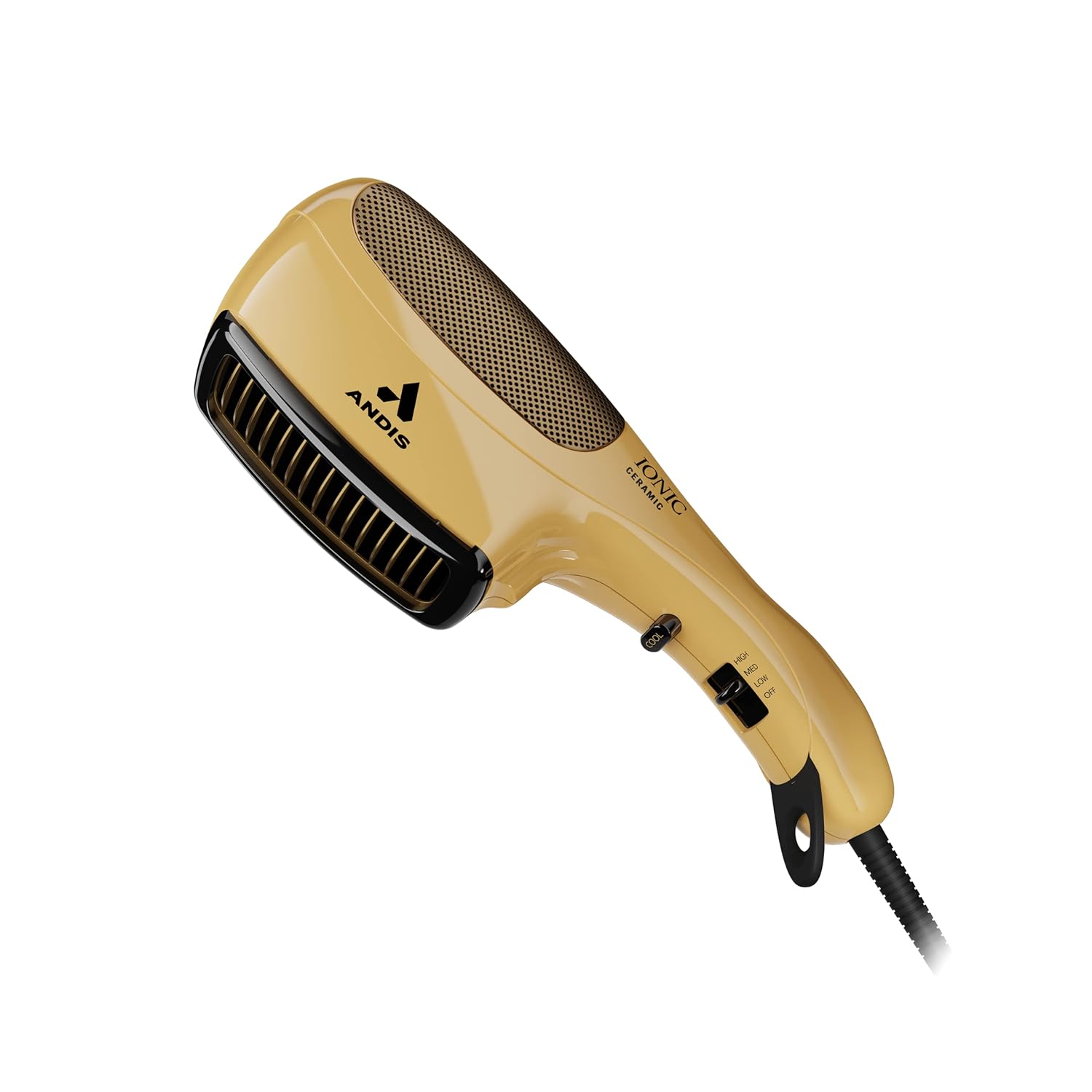 Andis 82125 1875-Watt Tourmaline Ceramic Ionic Styling Hair Dryer, Styling Hair Dryer with Ionic Frizz-Free Technology, No Heat Damage, Lightweight Hairdryer for Normal & Curly Hair – Gold Andis 82125 1875-Watt Tourmaline Ceramic Ionic Styling Hair Dryer, Styling Hair Dryer with Ionic Frizz-Free Technology, No Heat Damage, Lightweight Hairdryer for Normal & Curly Hair – Gold