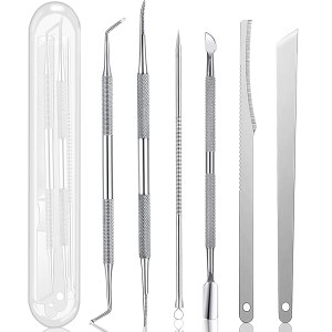 Ingrown Toenail Pedicure Tool Kit(7pcs), Nail Manicure Kit Stainless Steel Nail Care Treatment for Nail Correction Polish Pain Relief