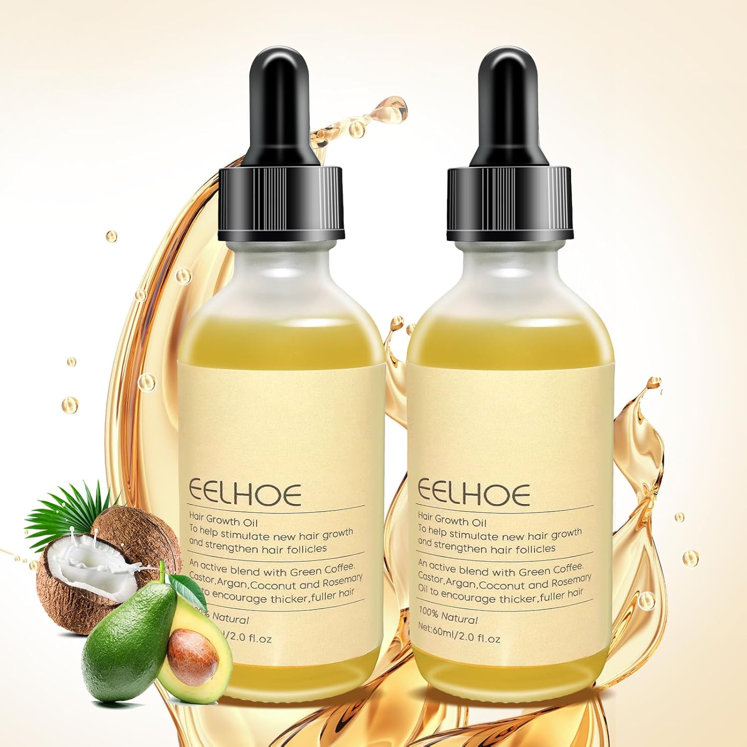 2 Pcs Veganic Natural Hair Growth Oil, Natural Hair Growth Oil, Veganic Hair Growth Oil for Hair Growth Hair Growth Oil, Suitable for Dry Damaged Hair and Thinning Hair. 2 Pcs Veganic Natural Hair Growth Oil, Natural Hair Growth Oil, Veganic Hair Growth Oil for Hair Growth Hair Growth Oil, Suitable for Dry Damaged Hair and Thinning Hair.