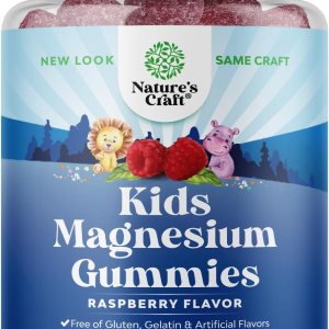 Relaxing Calm Magnesium Gummies for Kids – Great Tasting Kids Magnesium Gummies for Nerve Bone and Muscle Health Calm Gummies for Kids Wellness with 85mg per Serving Elemental Magnesium
