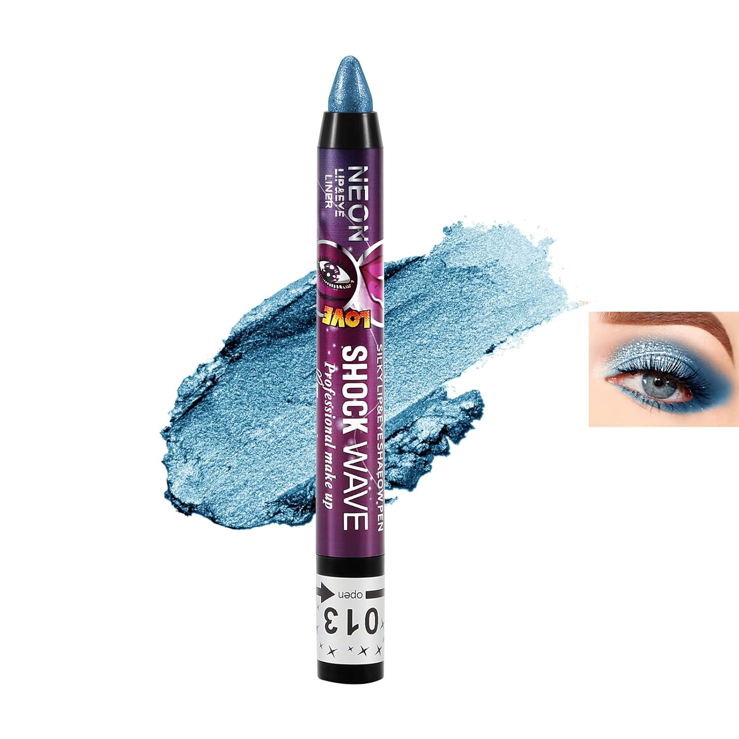 Boobeen Shimmer Eyeshadow Stick, Cream Eye Shadow Pencil Waterproof, Eyeshadow Crayon Pen Eye Brightener Stick for Eyes Highlighter Boobeen Shimmer Eyeshadow Stick, Cream Eye Shadow Pencil Waterproof, Eyeshadow Crayon Pen Eye Brightener Stick for Eyes Highlighter
