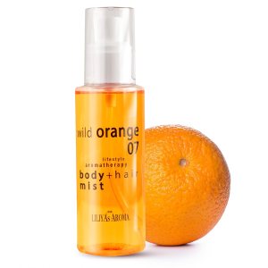 Liliya’s Aroma Aromatherapy Wild Orange 07, Natural Perfume Mist for Body & Hair, Botanical Perfume made of Orange & Neroli Essential Oils, Tropical Brazilian Scent 4 oz