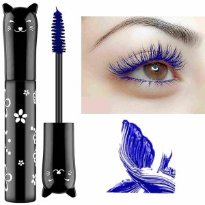 Blue Lashes Extensions Mascara Makeup Voluminous Original Volume Building Waterproof Fast Dry Eyelashes Curling Lengthening Eye Lashes Party Stage Use