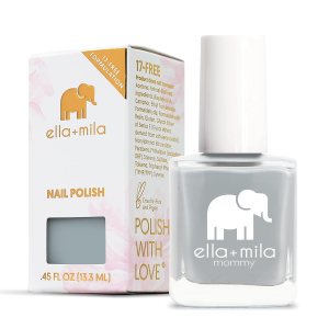 ella+mila Nail Polish, Mommy Collection – Grey Skies – Quick Dry Nail Polish – Long-Lasting & Chip-Resistant Nail Polish (0.45 fl oz each)