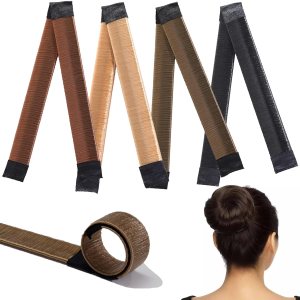 Hair Bun, suitable for all hair types, Bun Hair Pieces For Women, flexible and reusable bun twister, amazing Bun Maker For Hair, for updos, ballet buns, waves and more (Type A)