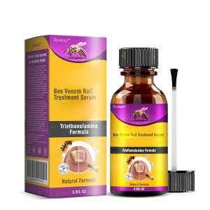 Bee Venom Nail Treatment Serum – Natural Repair for Ingrown Toenails and Nail Growth, Strengthens and Moisturizes Thin Nails (1 Bottle)
