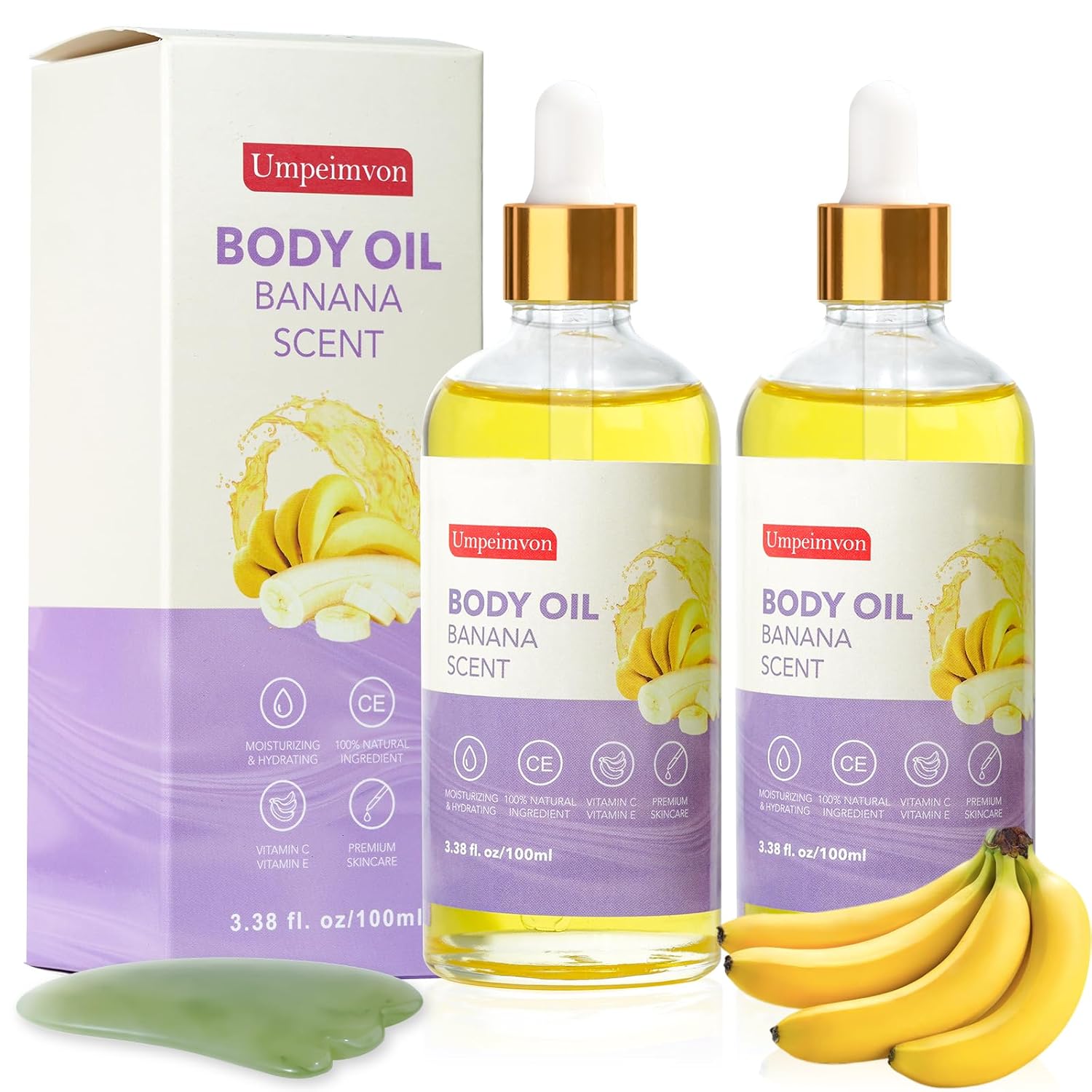 2 Pack Body Oil after Shower Body Oils for Women Dry Skin Dry Body Oil, Banana Scented Body Oil Moisturize and Nourish Face Body 2 Pack Body Oil after Shower Body Oils for Women Dry Skin Dry Body Oil, Banana Scented Body Oil Moisturize and Nourish Face Body