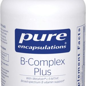 Pure Encapsulations B-Complex Plus – B Vitamins Supplement to Support Neurological Health, Cardiovascular Health, Energy Levels & Nervous System Support* – with Vitamin B12 & More – 120 Capsules