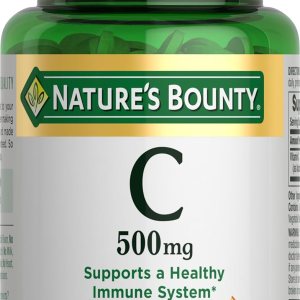 Nature’s Bounty Vitamin C Tablets, Vitamin Supplement, Supports a Healthy Immune System, 500mg, 100 Count