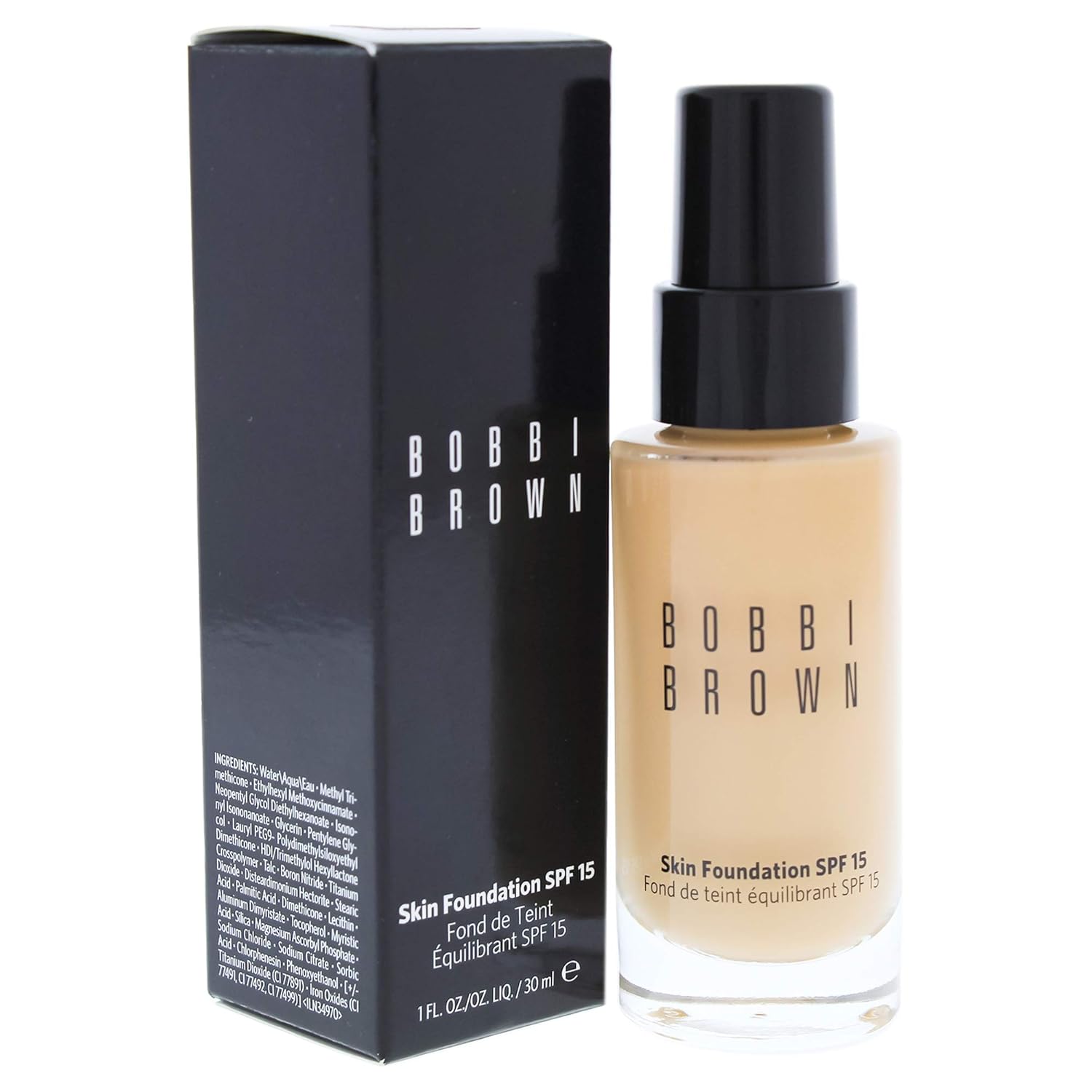 Bobbi Brown Skin Foundation SPF 15, 4.25 Natural Tan for Women, 1 Ounce Bobbi Brown Skin Foundation SPF 15, 4.25 Natural Tan for Women, 1 Ounce