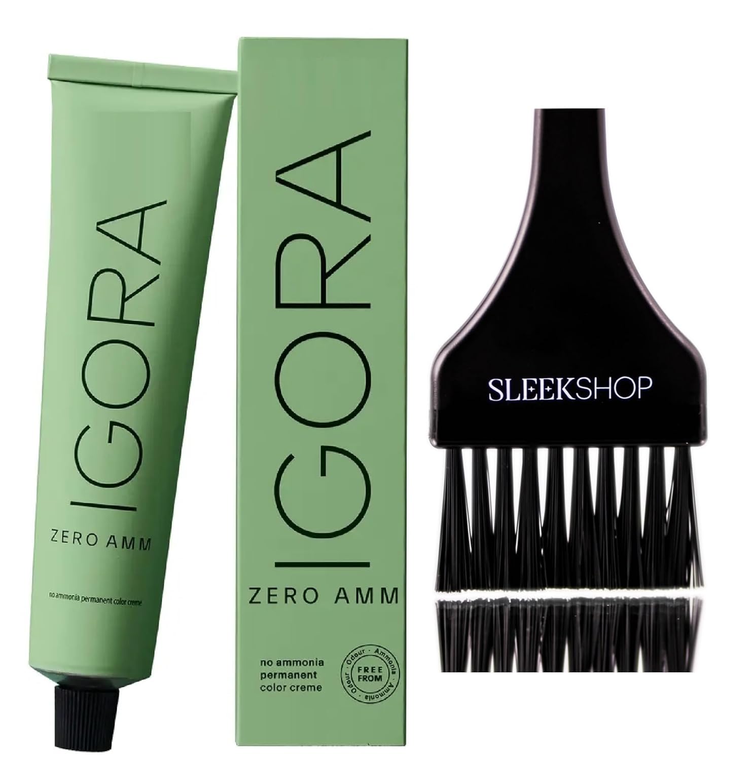 Comb + IGORA ZERO AMM No Ammonia Permanent Hair Color Creme Color, AMMONIA-FREE Haircolor Cream Dye Colour (w/SIeekshop Brush) (7-00 Medium Blonde Natural Extra) Comb + IGORA ZERO AMM No Ammonia Permanent Hair Color Creme Color, AMMONIA-FREE Haircolor Cream Dye Colour (w/SIeekshop Brush) (7-00 Medium Blonde Natural Extra)