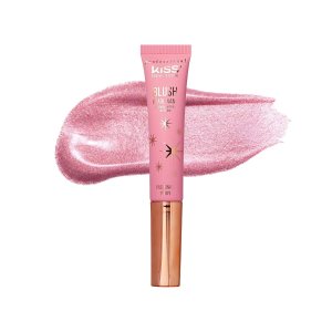 Professional Pearl Liquid Blush Beauty Wand, High Pigment Glow for Cheek, Eye & Lip, Non-Greasy Hydration Lightweight with Sponge-Tip Applicator (Passionate Peony)
