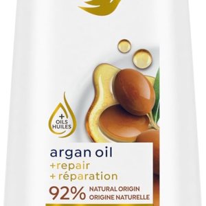 Dove Conditioner Argan Oil & Damage Repair 1 for Damaged Hair 92% Natural Origin, Paraben Free Conditioner 12 oz