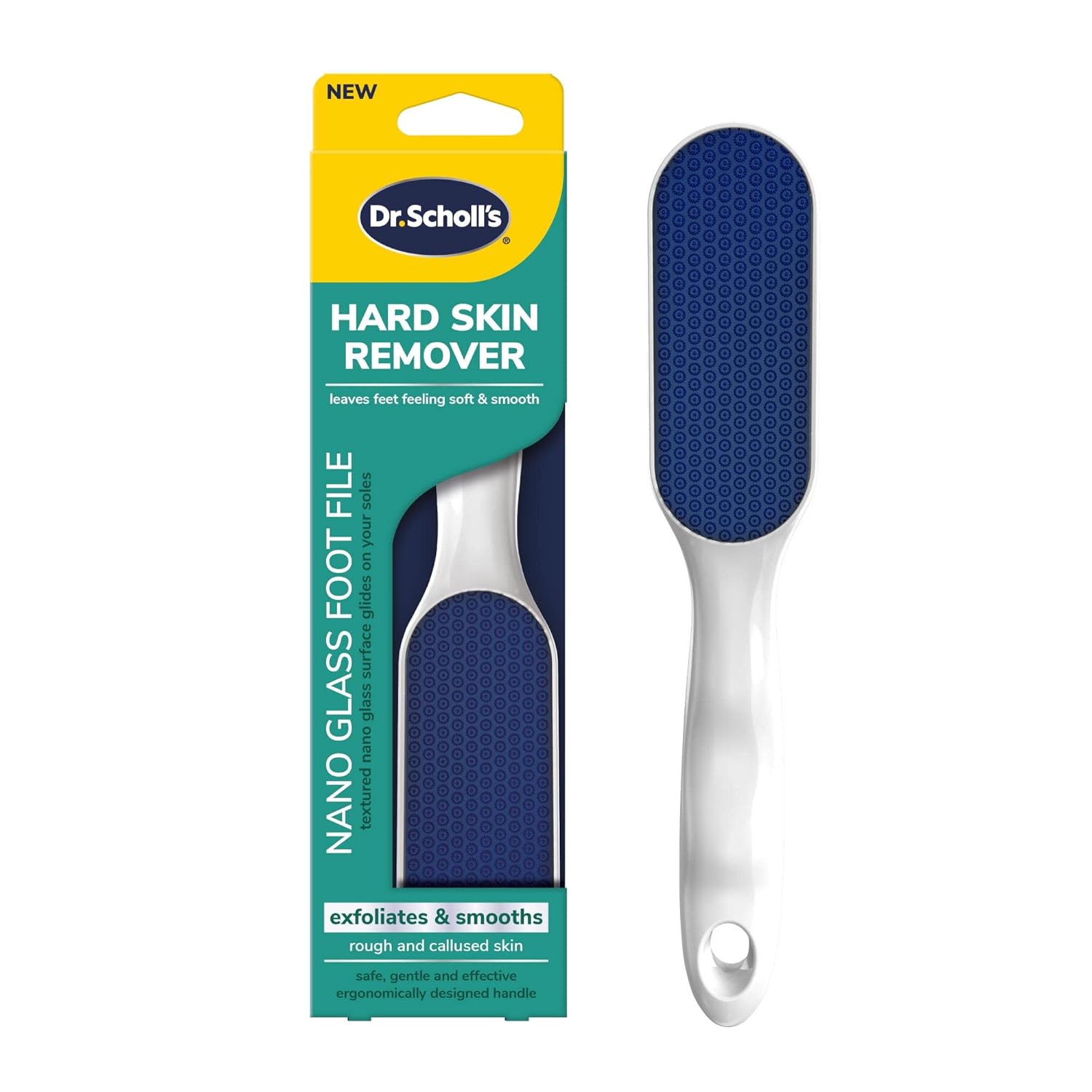 Dr. Scholl’s Hard Skin Remover Nano Glass Foot File – Foot Callus Remover, Durable Foot Scrubber, Dead Skin Remover, Hygienic Pedicure Tool, Long Lasting Foot Buffer, Soft Smooth Feet Dr. Scholl’s Hard Skin Remover Nano Glass Foot File – Foot Callus Remover, Durable Foot Scrubber, Dead Skin Remover, Hygienic Pedicure Tool, Long Lasting Foot Buffer, Soft Smooth Feet
