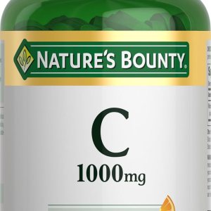 Nature’s Bounty Vitamin C 1000mg, Immune Support Supplement, Powerful Antioxidant, 1 Pack, 100 Caplets
