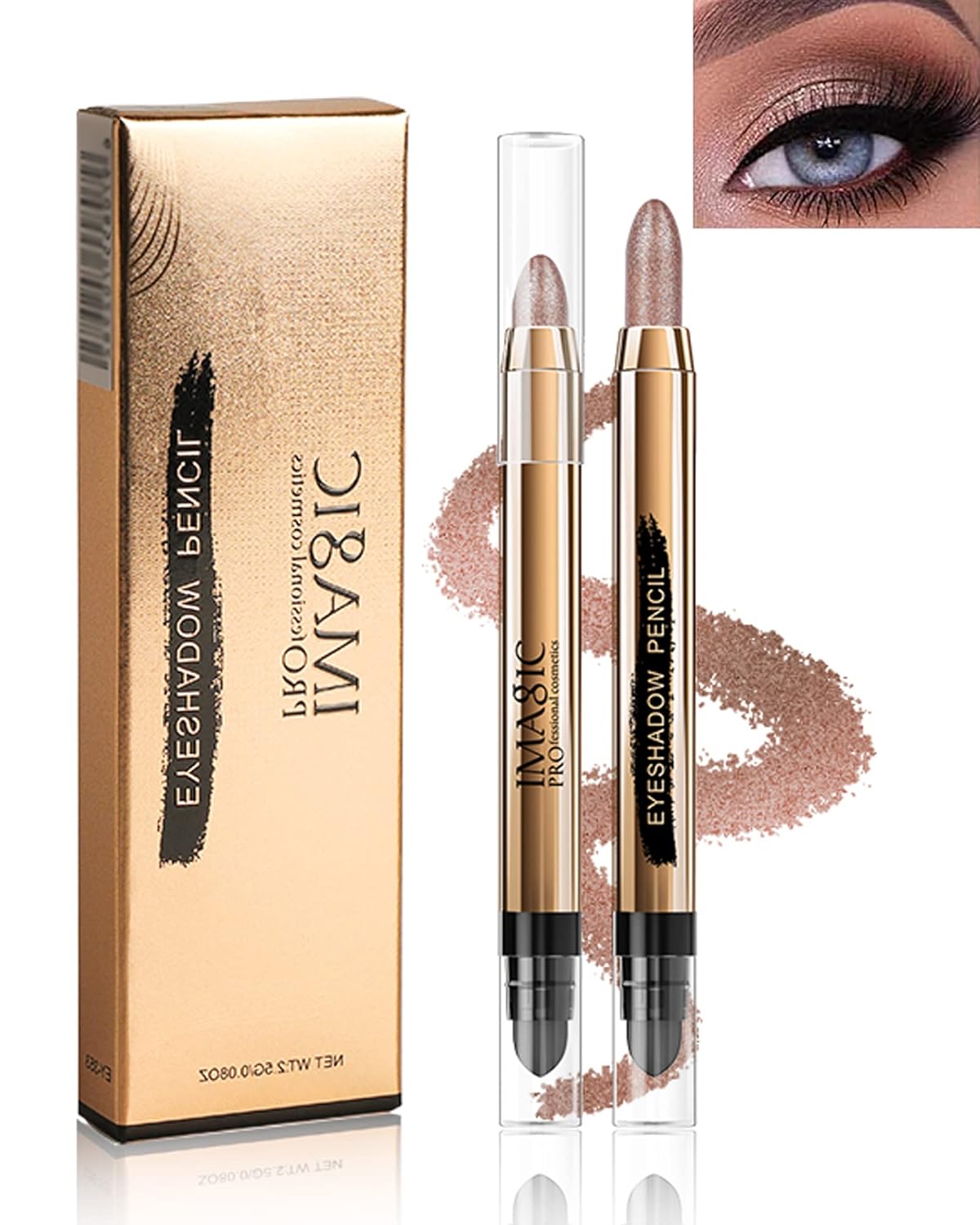 Cream Eyeshadow Stick-1Pcs No Crease Glitter Shimmer Metallic Brown Cream Eye shadow Stick with Soft Brush,Rotatable Eye Brightener Pencil Crayon, Long Lasting Waterproof for Eye Makeup-10# Cream Eyeshadow Stick-1Pcs No Crease Glitter Shimmer Metallic Brown Cream Eye shadow Stick with Soft Brush,Rotatable Eye Brightener Pencil Crayon, Long Lasting Waterproof for Eye Makeup-10#