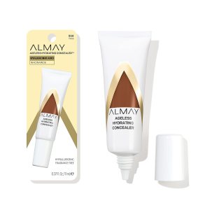 Almay Anti-Aging Concealer, Face Makeup with Hyaluronic Acid, Niacinamide, Vitamin C & E, Hypoallergenic-Fragrance Free, 050 Deep, 0.37 Fl Oz (Pack of 1)