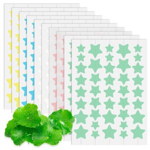 PITHER Pimple Patches for Face, Acne Patches 5 Colors 3 Sizes Cute Star Zit Patches Covers for Skin Care, Hydrocolloid Spot Stickers Contain Centella Asiatica, Tea Tree Oil, Salicylic Acid (400)