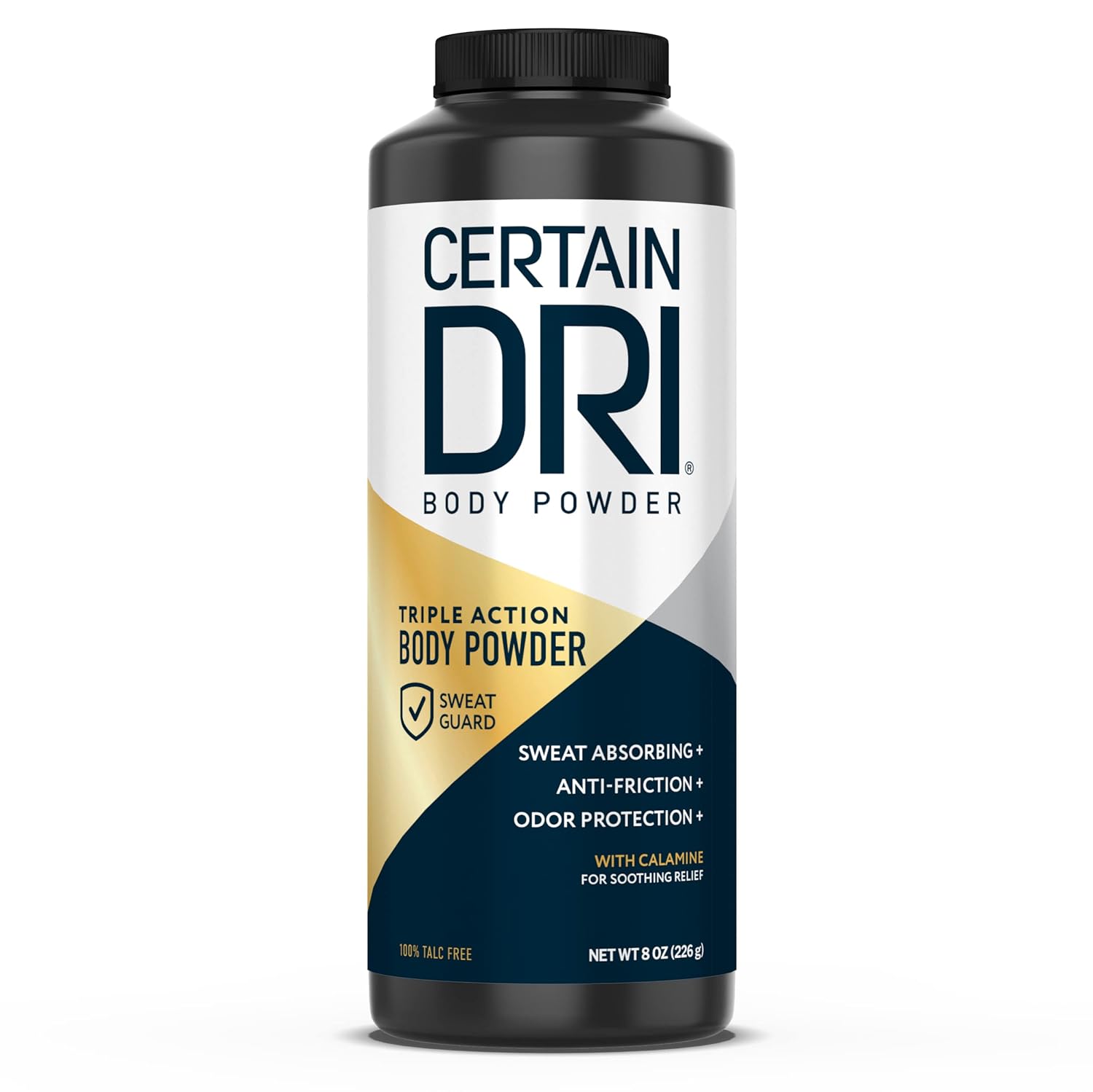 Certain Dri Body Powder for Men and Women, Maximum Sweat Absorption & Moisture Control, 8 Oz, 1 Pack Certain Dri Body Powder for Men and Women, Maximum Sweat Absorption & Moisture Control, 8 Oz, 1 Pack