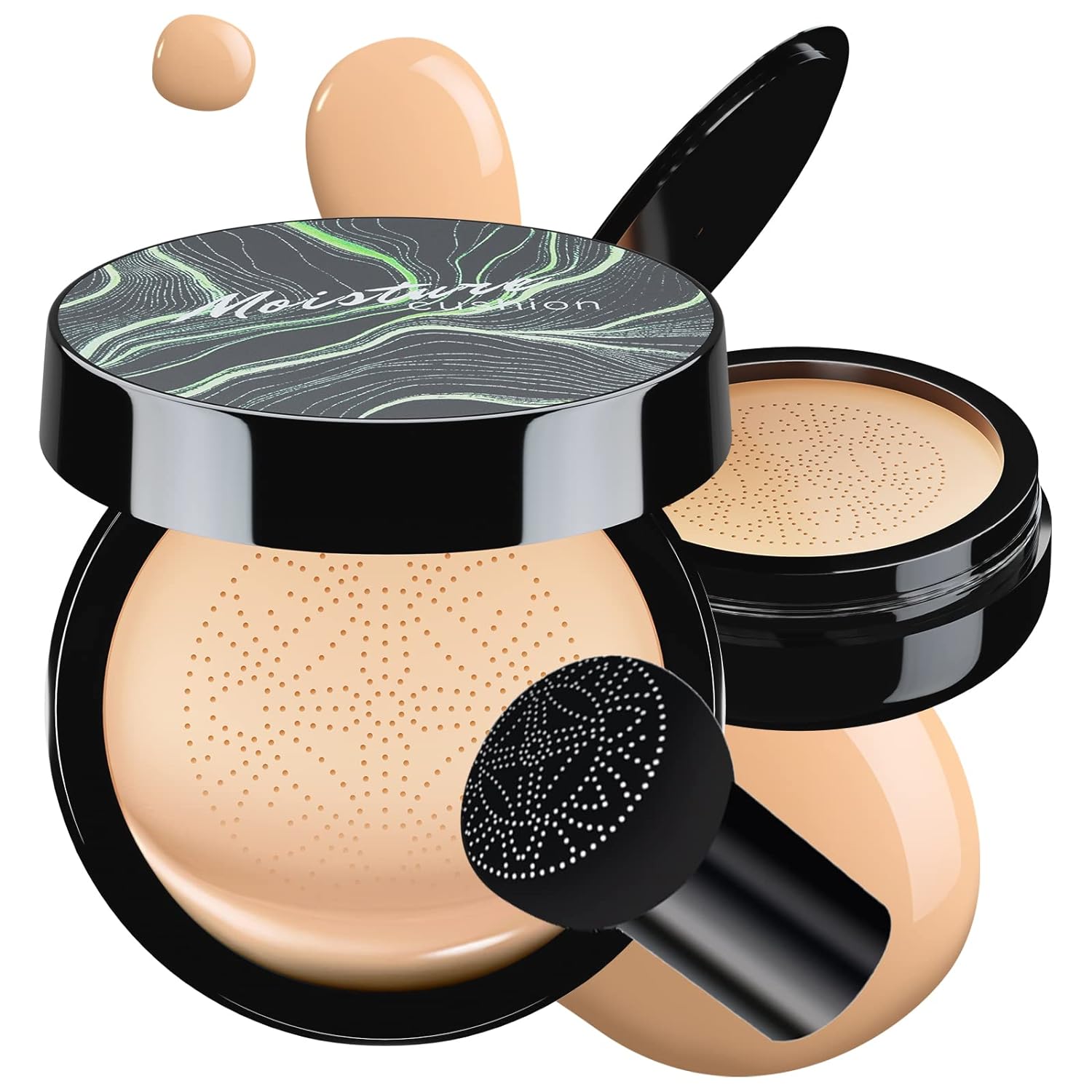 Mushroom Head Air Cushion CC Cream – BB Cream Foundation Makeup Moisturizing Concealer Long-Lasting, Cushion Foundation Full Coverage Self Adjusting for Mature Skin & All Skin Types (Natural) Mushroom Head Air Cushion CC Cream – BB Cream Foundation Makeup Moisturizing Concealer Long-Lasting, Cushion Foundation Full Coverage Self Adjusting for Mature Skin & All Skin Types (Natural)