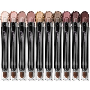 10PCS Eyeshadow Stick,Shimmer And Matte Brown Metallic Cream Eyeshadow Pencil Crayon with Smudge-proof & Waterproof,Eye Brightener Stick – Life’s Surprise