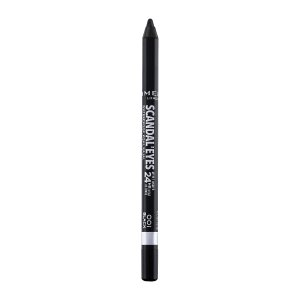 Rimmel London Scandaleyes Waterproof Gel Pencil Eyeliner, Long-Wearing, Ultra-Smooth, Smudge-Proof, 001, Black, 0.04oz