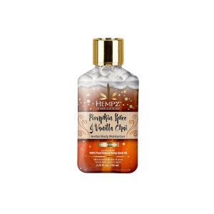 Limited Edition Pumpkin Spice & Vanilla Chai Herbal Moisturizing Body Lotion (2.25 Oz) – Fall Scented Body Lotion for Women or Men with Dry or Sensitive Skin – Hydrating Moisturizer for Daily Radiance