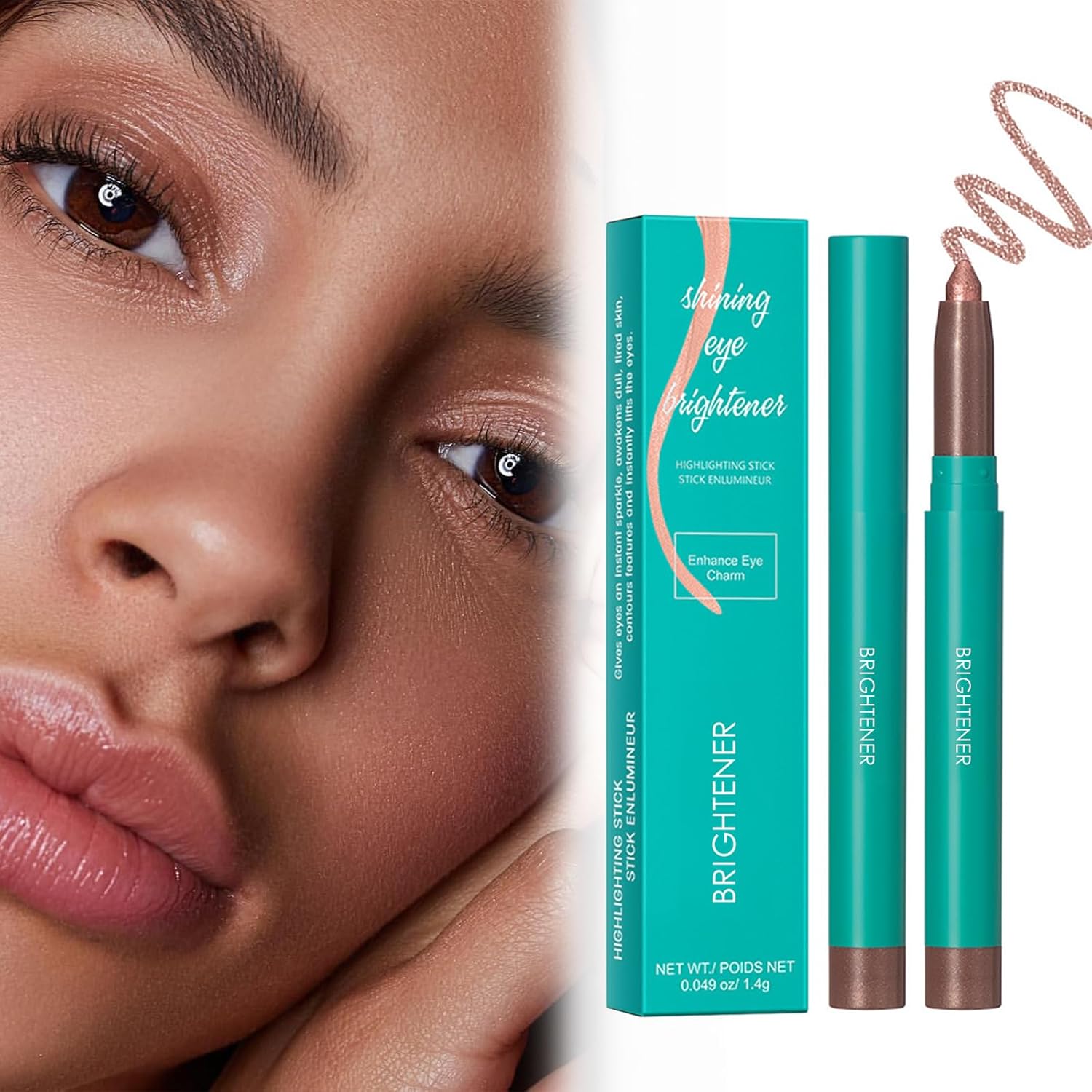 Thrive Eyeshadow Stick,Eye Bright Stick,Waterproof Eyeshadow Stick Eye Highlighter,Shimmer Creamy Long Lasting Eye Makeup (Mauve Taupe Shimmer) Thrive Eyeshadow Stick,Eye Bright Stick,Waterproof Eyeshadow Stick Eye Highlighter,Shimmer Creamy Long Lasting Eye Makeup (Mauve Taupe Shimmer)