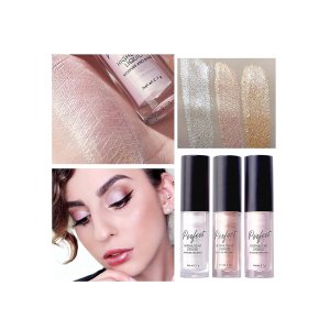 Liquid Highlighter, Contour Stick Makeup Highlighter for Face – Highly Pigmented, Long-Wearing, Glittery Finish – Pearl Shimmer Eyeshadow Stick, Silky Smooth Glitter Highlighter Makeup
