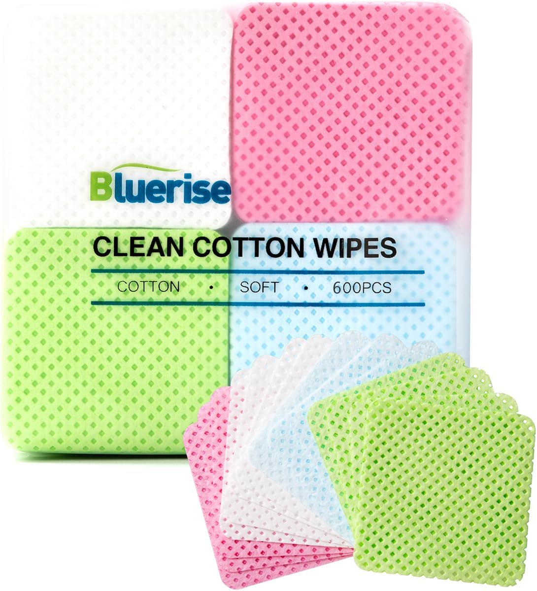 BLUERISE Lint Free Nail Wipes Colorful 600pcs Nail Polish Remover Pads Soft Absorbable Eyelash Extension Glue Cleaning Wipes BLUERISE Lint Free Nail Wipes Colorful 600pcs Nail Polish Remover Pads Soft Absorbable Eyelash Extension Glue Cleaning Wipes
