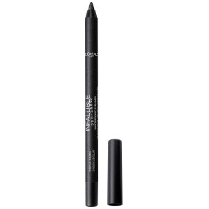 L’Oreal Paris Makeup Infallible Pro-Last Pencil Eyeliner, Waterproof and Smudge-Resistant, Glides on Easily to Create any Look, Black Shimmer, 0.042 oz.