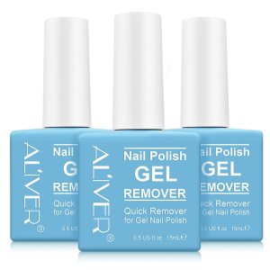 (3 PACK) Gel Nail Polish Remover, Professional Remove Gel Nail Polish Within 3-6 Minutes – Quick & Easy – No Need For Foil, Soaking Or Wrapping