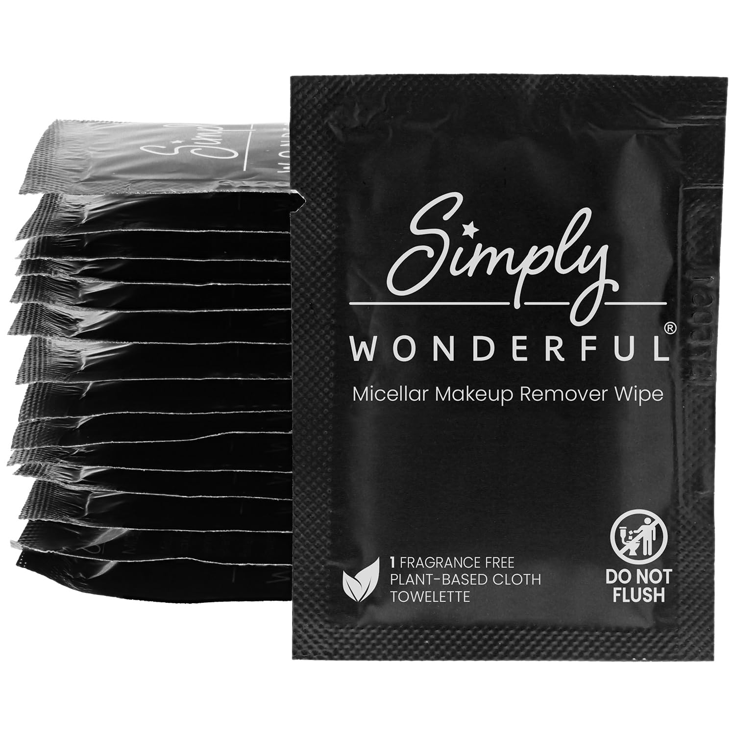 100 Count Biodegradable Makeup Remover Wipes, Micellar Water, Plant-Based, Individually Wrapped, 5″ x 7″ 100 Count Biodegradable Makeup Remover Wipes, Micellar Water, Plant-Based, Individually Wrapped, 5″ x 7″