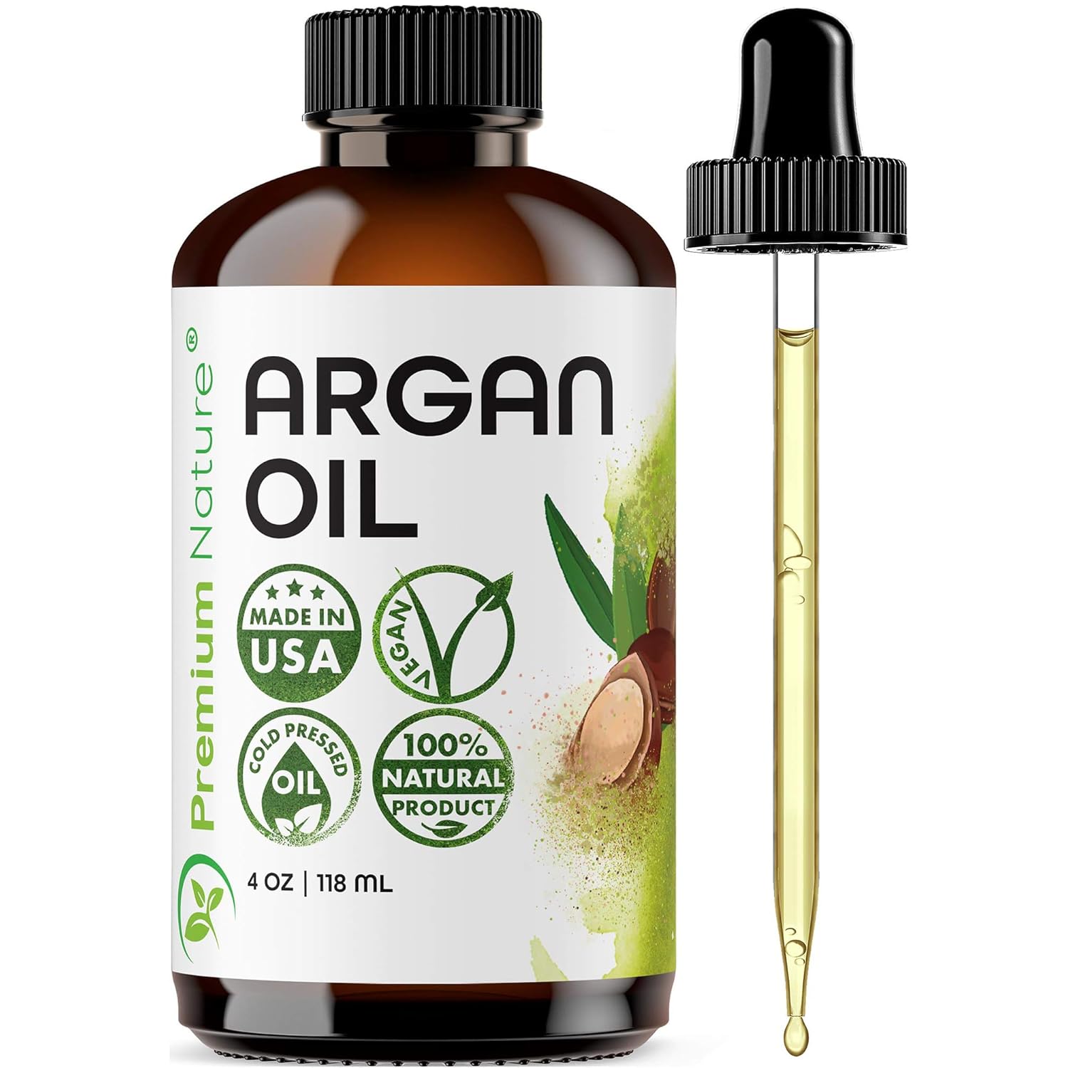 Premium Nature Argan Oil for Hair Virgin 100% Pure Cold Pressed Argon Oil Hair Serum For Hair Stimulate Growth for Dry and Damaged Hair Argan Oil for Skin Body Moisturizer Nails Protector 4 oz Premium Nature Argan Oil for Hair Virgin 100% Pure Cold Pressed Argon Oil Hair Serum For Hair Stimulate Growth for Dry and Damaged Hair Argan Oil for Skin Body Moisturizer Nails Protector 4 oz