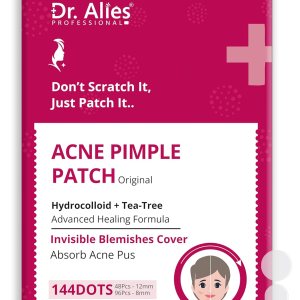 Hydrocolloid Acne Pimple Patch – 144 Dots | Fast Healing Spot Stickers for Zits and Blemishes | Vegan and Cruelty-Free | Skin and Face Care