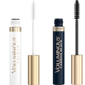 L’Oreal Paris Makeup Voluminous Lash Primer & Voluminous Original Carbon Black Mascara 2 Count