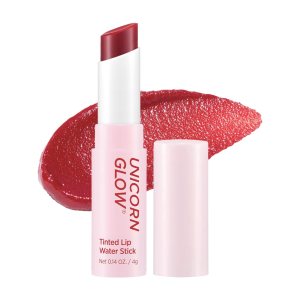 Unicorn Glow Tinted Lip Water Stick 01 Secret – Super Stay Ink Lip tint lip stain lipstick | high pigment color, longwear, weightless, moisturizing cruelty free, long lasting lip tint waterproof lipstick, non sticky lip