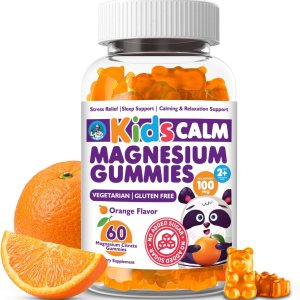 DR. MORITZ Sugar-Free Calm Magnesium Gummies for Kids and Adults – Kids Magnesium Gummies – Magnesium Citrate Gummies (60 Count, Orange)