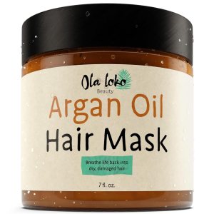 Argan Oil Hair Mask – Deep Conditioning Hair Mask Hair Mask, Hair Mask for Damaged Hair, Dry and Color Treated Hair, Deep Conditioner to Nourish, Repair & Moisturize Hair, Keratin Hair Mask Treatment