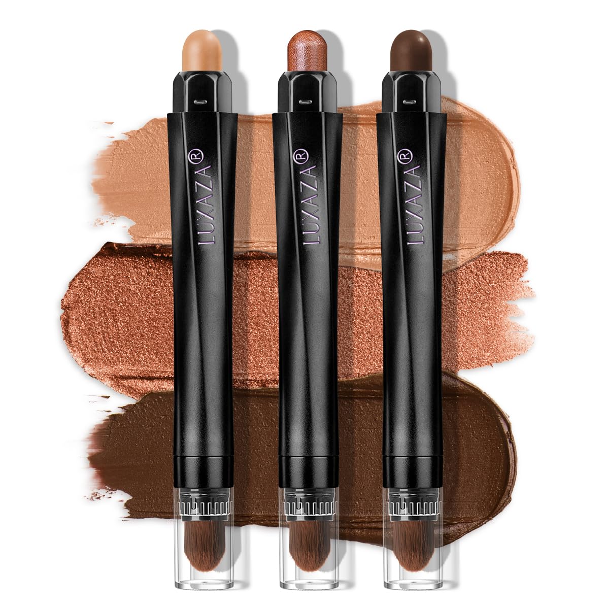 Classic 3PCS Neutral Eyeshadow Stick Makeup Set, Metallic Shimmer Matte Cream Eye Shadow Eyeliner Brightener Pencil Crayon – J2 Classic 3PCS Neutral Eyeshadow Stick Makeup Set, Metallic Shimmer Matte Cream Eye Shadow Eyeliner Brightener Pencil Crayon – J2