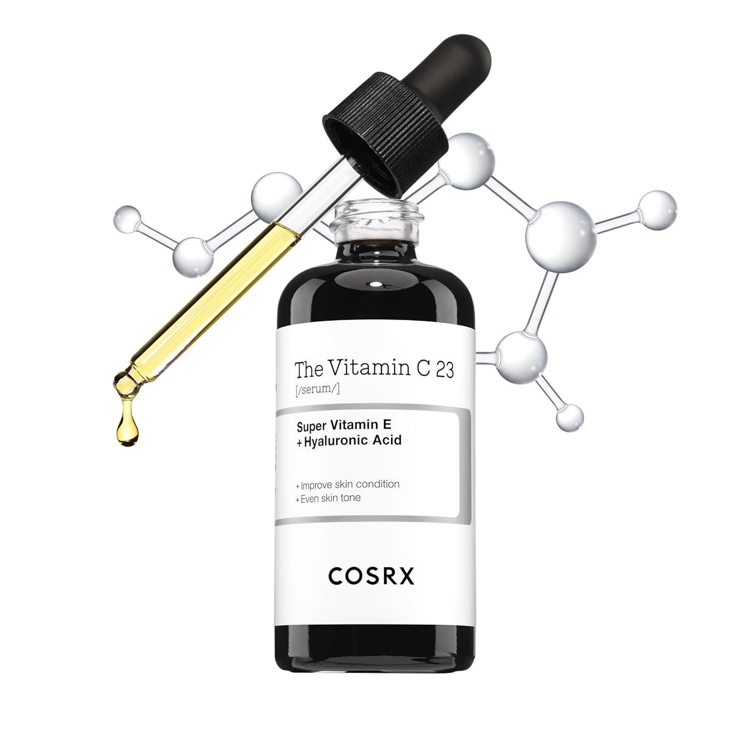 COSRX Pure Vitamin C 23% Serum with Vitamin E & Hyaluronic Acid, Brightening & Hydrating Facial Serum for Fine Lines, Uneven Skin Tone & Dull Skin, 0.7oz/20g, Korean Skincare COSRX Pure Vitamin C 23% Serum with Vitamin E & Hyaluronic Acid, Brightening & Hydrating Facial Serum for Fine Lines, Uneven Skin Tone & Dull Skin, 0.7oz/20g, Korean Skincare