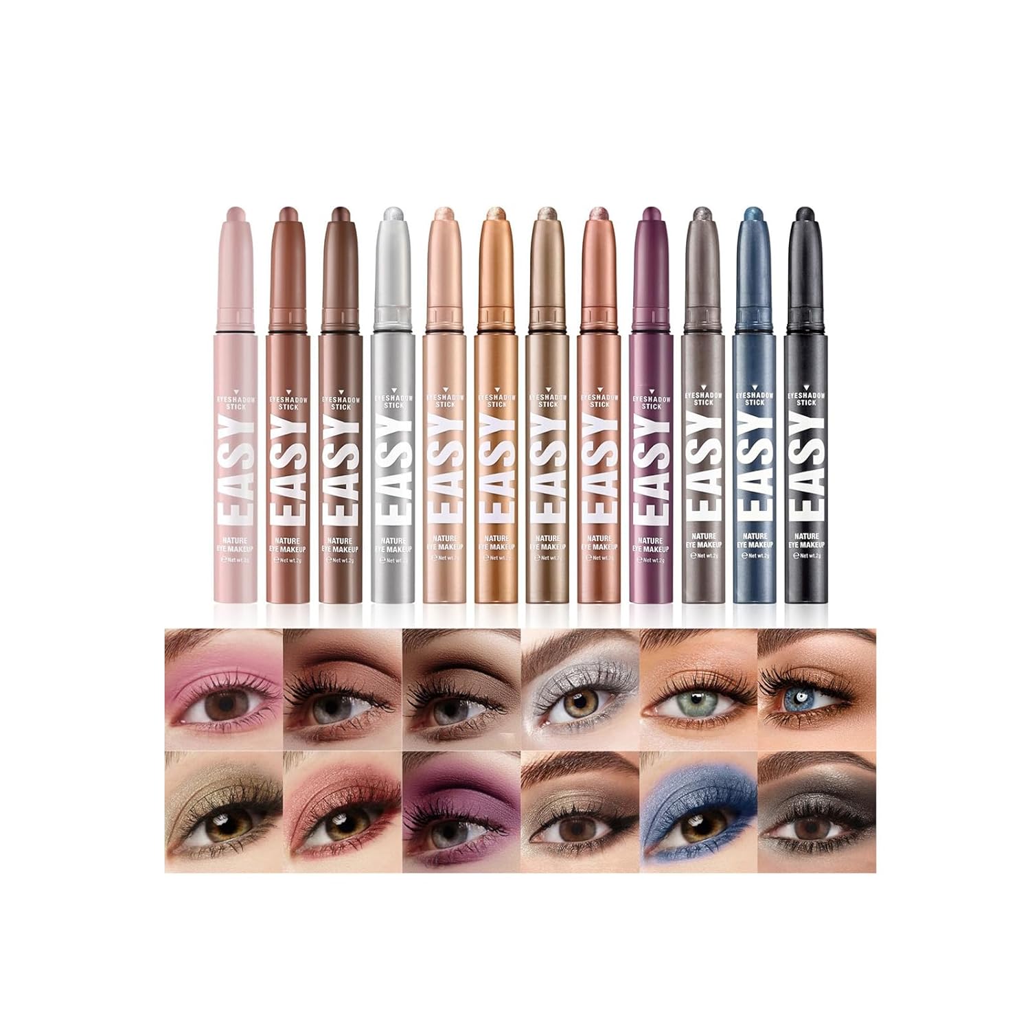 Deals of the Day Clearance 12 Colors Eyeshadow Stick,Waterproof Multi-Color Eyeshadow Pen,Creamy Long-Lasting Eye Makeup,Natural & Shimmer Shades Contour Stick Makeup Kit Gift Deals of the Day Clearance 12 Colors Eyeshadow Stick,Waterproof Multi-Color Eyeshadow Pen,Creamy Long-Lasting Eye Makeup,Natural & Shimmer Shades Contour Stick Makeup Kit Gift