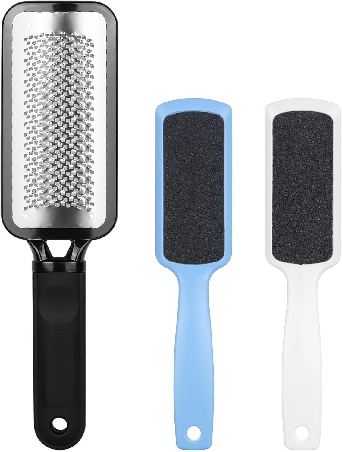 3 Pieces Colossal Foot Files Kit Foot Scrubber Foot Rasp and Double-Sided Heel Files Pedicure Tools Callus Remover Stainless Steel Feet Scraper Foot Grater for Dead Skin 3 Pieces Colossal Foot Files Kit Foot Scrubber Foot Rasp and Double-Sided Heel Files Pedicure Tools Callus Remover Stainless Steel Feet Scraper Foot Grater for Dead Skin