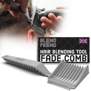 Fade Comb Right Handed Original Grade 1(3mm) Hair Blending Tool, Blend Hair at Home like a Barbershop, Blending Comb, Compatible with all Hair Clippers Men, Barber Accessories – BLEND FREND