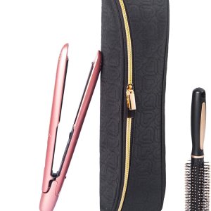 Big Capacity Fashion Professional Heatproof Portable Flat Iron Hair Straighteners Storage Case Heat Resistant Curling Pouch Carry Holder Bag for Hot Hair Styling Tools