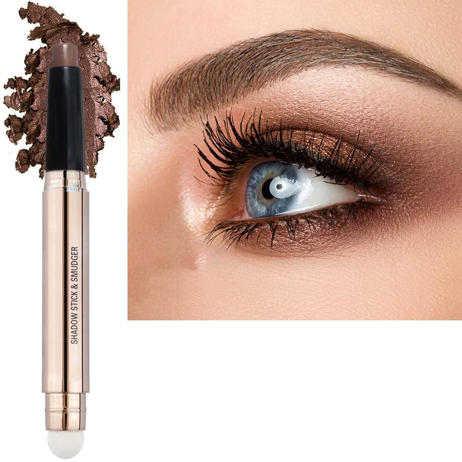 Brown Eyeshadow Stick Cream Smooth Nude Dark Matte Palette Makeup Single Neutral Eyeshadow Pencil Crayon Hypoallergenic Waterproof Eye shadow Pen Thriving Multi-Dimensional eyes Look (Matte brown 17) Brown Eyeshadow Stick Cream Smooth Nude Dark Matte Palette Makeup Single Neutral Eyeshadow Pencil Crayon Hypoallergenic Waterproof Eye shadow Pen Thriving Multi-Dimensional eyes Look (Matte brown 17)