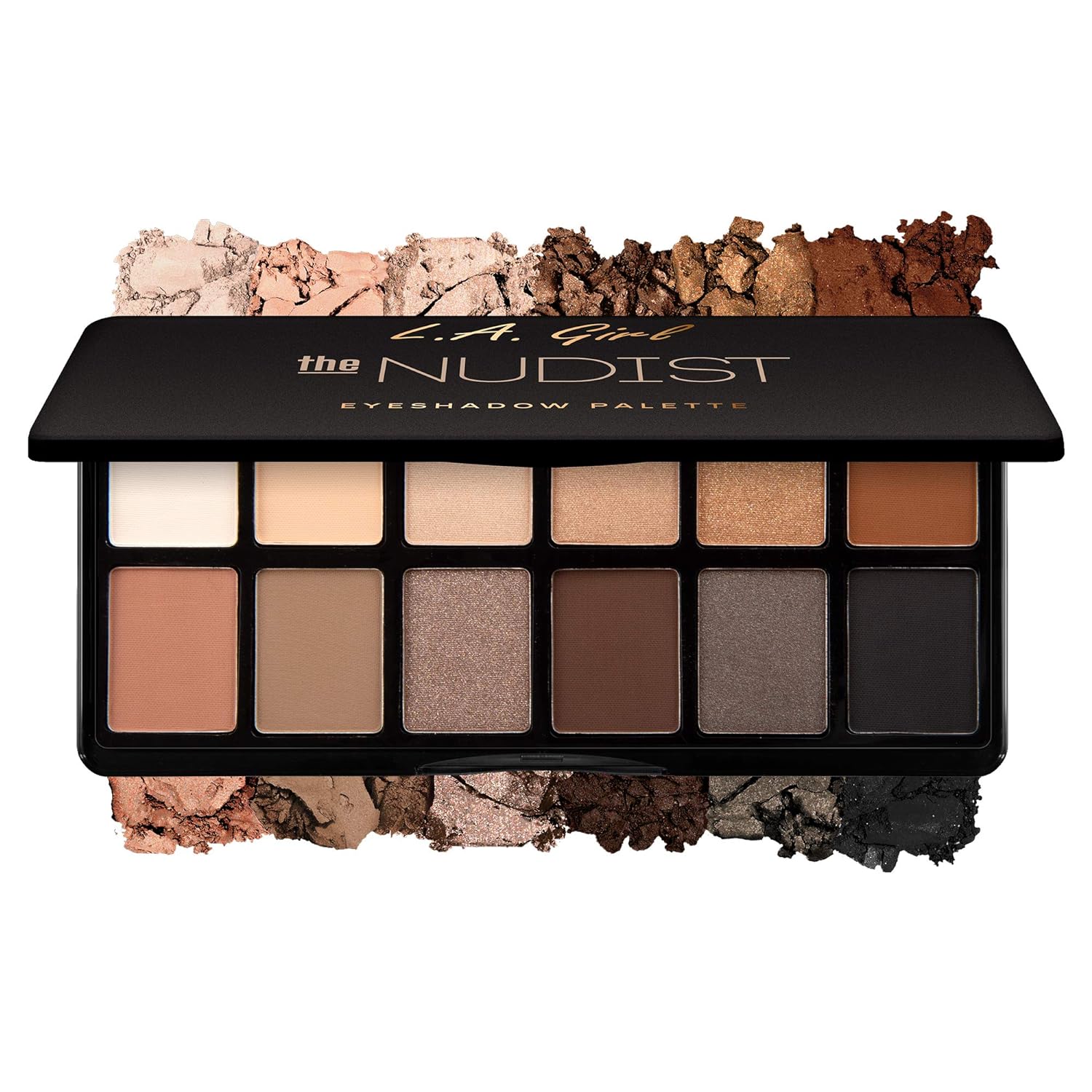 L.A. Girl Fanatic Eyeshadow Palette, The Nudist, 0.035 Oz., Powder L.A. Girl Fanatic Eyeshadow Palette, The Nudist, 0.035 Oz., Powder