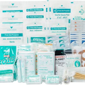 General Medi 160 Piece First Aid Kit Bag Refill Kit – Includes Eyewash, Instant Cold Pack, Bandages,Emergency Blanket, Moleskin Pad, Gauze – Extra Replacement Medical Supplies for First Aid