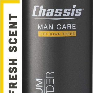 Chassis Premium Body Powder for Men, Anti-Chafing Deodorant Powder, Friction Defense for Balls, Groin, Private Parts and Butt, Natural Ingredients, Talcum Powder Alternative, Original Fresh Scent