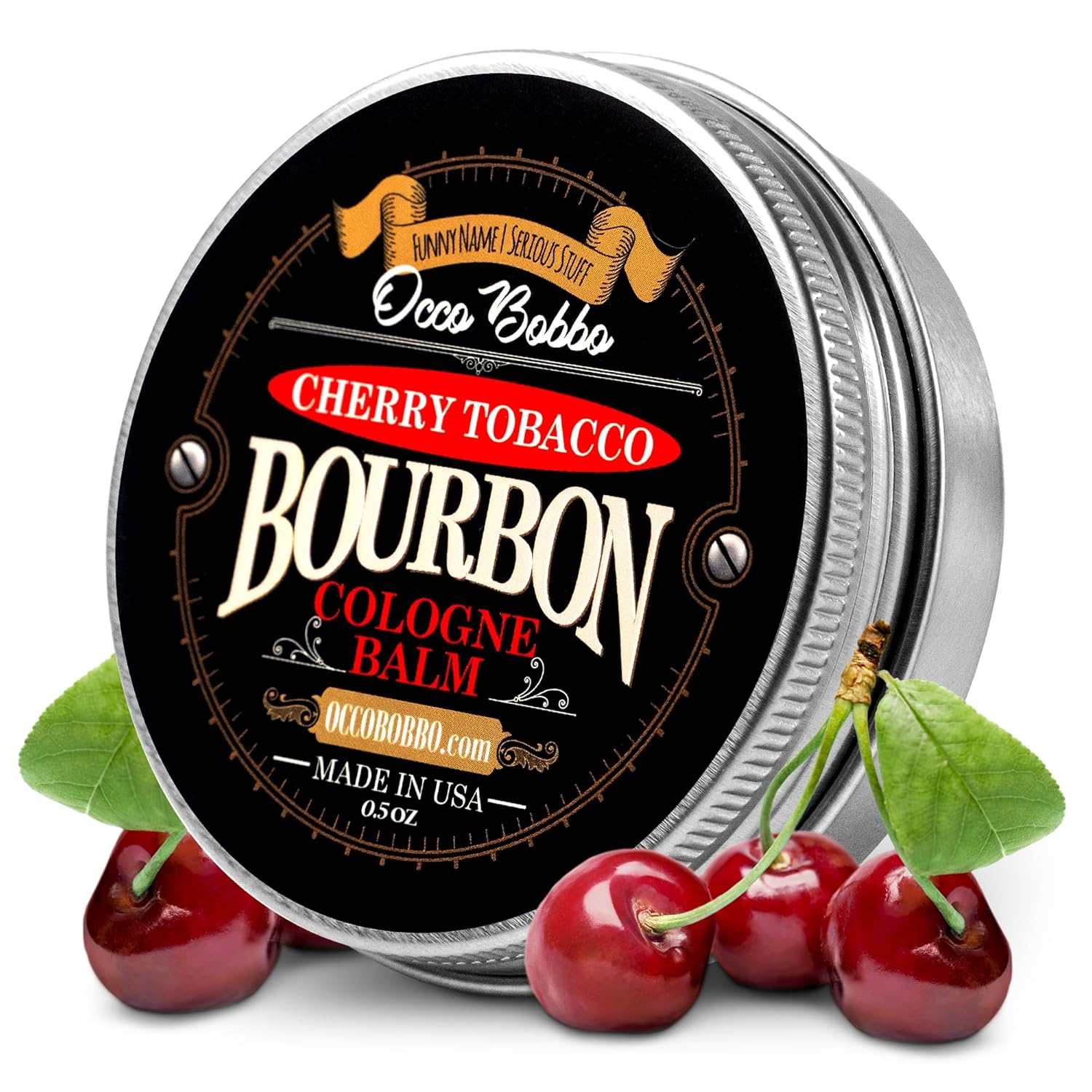 Occo Bobbo Cherry Tobacco Bourbon Cologne for Men – Mens Solid Cologne Bourbon – Bold and Masculine Scent – Made in the USA (.5 oz) Occo Bobbo Cherry Tobacco Bourbon Cologne for Men – Mens Solid Cologne Bourbon – Bold and Masculine Scent – Made in the USA (.5 oz)